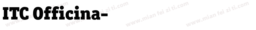 ITC Officina字体转换